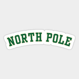 North Pole Varsity Sticker